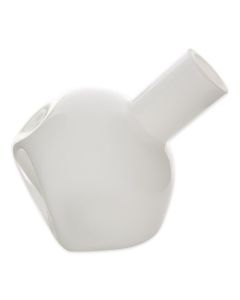 WHITE ABSTRACT VASE