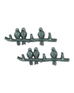 BIRDS ON A BRANCH WALL HOOK SET/2