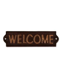 WELCOME CAST IRON SIGN