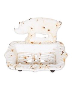 PIG CAST IRON SOAP DISH