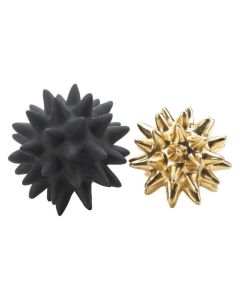 STORICO BLACK AND GOLD SPIKE SCULPTURES