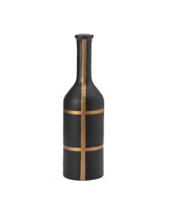 IBERIA BLACK AND GOLD VASE