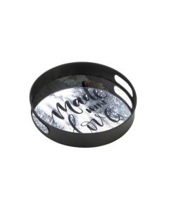 12" SUMMERVILLE MADE WITH LOVE MIRROR TRAY