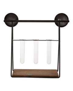 WALL SHELF WITH VASES