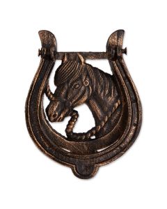 HORSESHOE CAST IRON DOOR KNOCKER