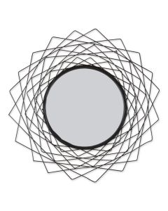 GEOMETRIC BLACK WALL MIRROR